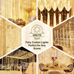 LED Curtain String Lights Christmas Garland Decor Fairy Light 8 Modes USB Remote Control Wedding Holiday Party for Bedroom Home