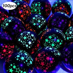 1Set Neon Balloons Neon Glow UV Glow Balloons Garland Arch Kit Fluorescent Globos Blacklight Birthday Party Decor Baby Shower