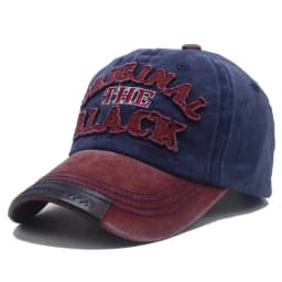 Unisex Vintage Baseball Cap Washed Cotton Hats For Men Women Casual BLACK Letter Embroidery Cap Outdoor Sports Cap