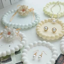 Plaster Tray Rings Storage Plate Photo Props Nail Jewelry Display Matte Decorative Pieces