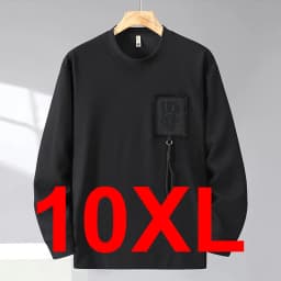 10XL 12XL Plus Size Sweatshirts Men Spring Autumn Sweatshirt Male Fashion Casual Pocket Patchwork Pullover Big Size 10XL