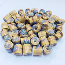 10Pcs 10*9MM Ceramic Cylinder Spacer Loose Beads for Jewelry Bracelet Necklace Accessories DIY