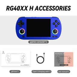ANBERNIC RG40XX H Handheld Game Console 4'' Screen Linux System Joystick RGB Lighting Effect RG40XXH Video Player Trimui Console