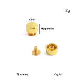20/50/100PCS 8-15mm Metal Screwback Rivet Studs For Leather Craft Luggage Handbag Purse Bottom Protective Feet Nails Accessories