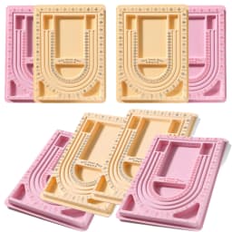 1pcs/lot Colorful Flockeda Bead Board Measuring Tools For DIY Necklace Bracelet Beading Crafts Jewelry Making Accessories