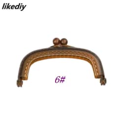 1 Piece Candy Color Arc Resin Plastic Purse Frame With Hole Kiss Clasp Lock DIY Bag Accessories