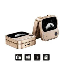 SERVO I17 Air Mini Fold Mobile Phone Speed Dial 1.77' Display Magic Voice 2G GSM Dual SIM Card Blacklist FM Radio Flip Cellphone