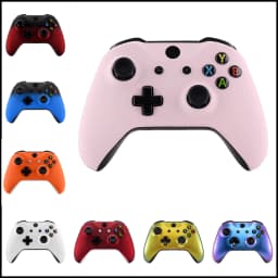 eXtremeRate Faceplate Cover Front Housing Shell Case for Xbox One S / Xbox One X Controller (Model 1708) - Sakura Pink