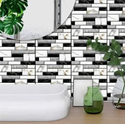10/20/30PCS Self-Adhesive 3D Brick Wall Panels -0x30cm Waterproof Vintage Style for Bathroom Fireplace Decor Installation