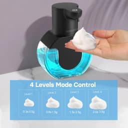 420ML Light Display 4-Gears Adjustable Control Infrared Induction Automatic Sensor Soap Dispenser Electric Hand Sanitizer Bottle
