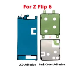 For Samsung Galaxy Z Flip 4 5 6 2 3 Full Sets Sticker Front Inner Screen LCD +Back Cover Waterproof Adhesive Glue Tape