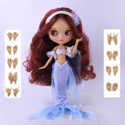 ICY DBS Blyth Doll 1/6 Joint 30cm tan Skin Matte Face Girl Set Doll BJD Toy Gift