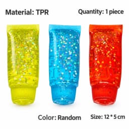 Fruit Filled Maltose Toothpaste Stress Relief Squeeze Toy Soft Slow Rising Deformable Sensory Fidget Gift for Kids Adults