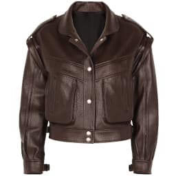 YOLOAgain High Quality Dark Brown Real Leather Jacket Women Sheepskin Biker Jacket Female 2024 Autumn