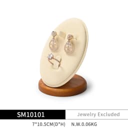 Oirlv Solid Wood Jewelry Tray Bracelet Ring Display Props Sets Jewelry Organizer Holder Necklace Display Stand Jewelry Plate