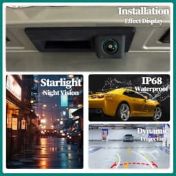 HD Rear Camera For Mercedes Benz Classe C W204 S204 C204 C180 C200 C260 2008 ~ 2015 Trunk Handle Parking Reversing Camera