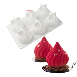 Mousse Cake Silicone Mold Onion Flower Rose Square Round Pastry Baking Tool For Dessert Soap Candle Making Supplies Chocolate