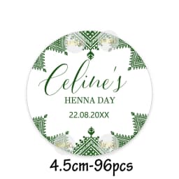 Custom Henna Water Bottle Labels Stickers Self Adhesive Candy Wrap Bridal Shower Decor Personalized Text