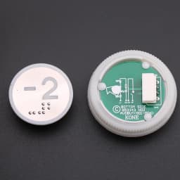 1PCS Applicable to KONE elevator With Braille button Number button 853343H02 863223H03 Glow white Opening diameter 32mm