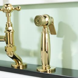 Brass Vintage Spray Gun Kitchen Pull-Out Flush Head Bathroom Toilet Companion Booster Flusher 9285K