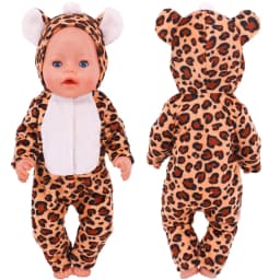 Elephant One-piece Suit Animal Shaped Plush Clothes For 18 inch American & 43 Cm Baby Dolls Clothes,Our Generation Toys