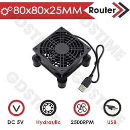 Gdstime 120MM USB Fan 140mm DIY Router Fan DC 5V Laptop Cooling Fan 92/80MM Fan Radiator Fan Ball TV Box Fan With Fan Controller