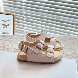 Summer Classic Kids Open-Toe Sandals Non-slip Boys Girls Fashion Beach Sandals Breathable Outdoor Children School Flat Sandals