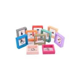 Bulk 3D Floating Frame Display Holder Stand Ornament Organizer Case Lot of 10 Travel Portable Suspended Gift Jewelry Storage Box