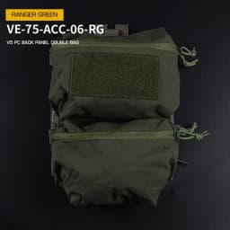 Tactical FCPC V5 Plate Carrier Back Panel Double Bag General Purpose Pockets Vest Accessories Sundries Pouch