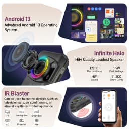 Ulefone Armor 21 16GB RAM 256GB ROM ,Android15 Helio G99 6nm, 64MP Camera,24MP Night Vision Camera ,9600mAh.6.58"120Hz.NFC