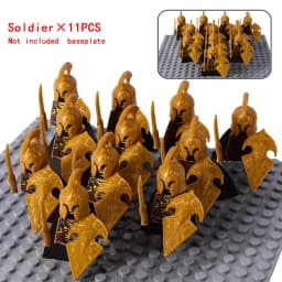 MOC Medieval Dwarf Warrior Elves Knights LOTR Figures Building Blocks Accessories Armor Shield LOTR DIY Toys for Children Gift