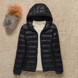 Down Parka Plue Size Women Ultra-light Thin Down Jacket All season Slim Short Hooded Warm White Duck Down Coat Women's Outerwear