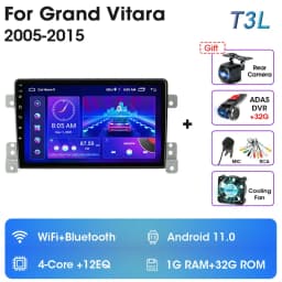 2 Din Android 12 Car Radio For Suzuki Grand Vitara 3 2005-2012 2013 2014 2015 Stereo Multimedia Video Player Navigaion Carplay