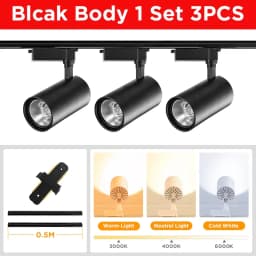 Led Track Light COB 220V Full Set Led Spot Track Lighting Rail Lamp for Living Room Clothing Store Bedroom Track Ceiling Lamp