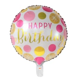 50pcs 18inch Round Foil Balloon Happy Birthday Inflatable Foil Helium Balloons Birthday Party Decoration Kids Toys Air Globos