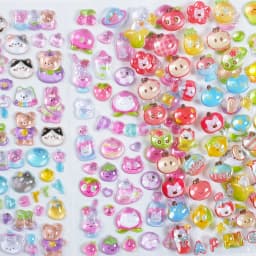 1 pc/4 pcs Cartoon Fruit Diary Drop 3D Relief Stickers Scrapbooking DIY Journaling Stationery Diary Decor School Cute Stickers
