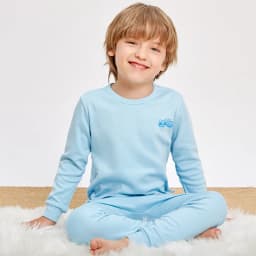 Boys Pajamas Sets 2 to 3 4 5 6 7 8 9 10 11 12 13 Years Cotton Soft Long Sleeve Toddler Boy Pijamas Set Blue Astronaut Pyjamas
