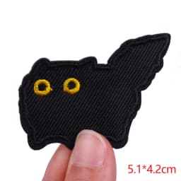 Hot New Animal Cat Embroidered Patches Iron On Patches For Clothing Thermoadhesive Patches Cartoon/Frog Dinosaur Duck Patch DIY
