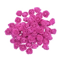 200/100pcs 3cm Foam Teedy Bear Rose Artificial Fake Flower Heads For Home Decor Wedding Birthday Christmas Party DIY Wreath Gift