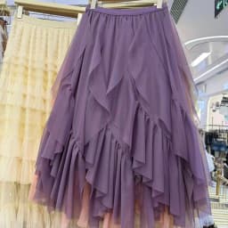 Elegant Petal Fine Mesh Half Skirt Women Spring Summer Irregular Long Fairy Skirt mid Length Korean Style High Waist Elastic