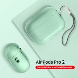 Transparent Protective Case Cover with Lanyard For Airpods Pro 2 Soft Skin TPU Shockproof Case Cover Designed