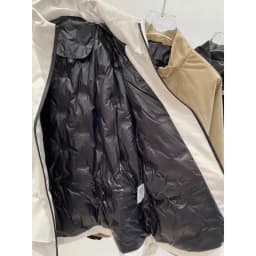 LANMREM Autumn Winter New Zipper Stand Collar Down Jackets Trendy Loose Casual 90 White Goose Drawstring Waist Short Winter Coat