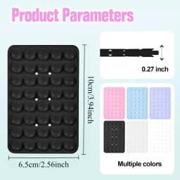 1-3pcs Double Sided Silicone Suction Cup Phone Case Detachable Stand Anti-Slip Mobile Phone Fixed Pad For Hands-Free Selfies