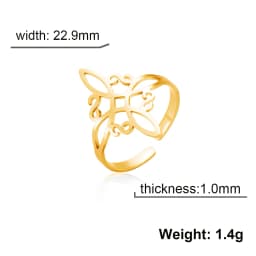 Skyrim Stainless Steel Witch Knot Ring Women Adjustable Open Finger Rings Witchcraft Amulet Protection Jewelry Gift Wholesale