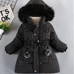 Autumn Winter Girls Jacket Keep Warm Hooded Windproof Outerwear Birthday Christmas Girls Coat 4 5 6 7 8 9 10 Years Kids Clothes