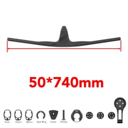 RACE Full Carbon Fibre Internal Cable Integrated Cockpit -17°,50mm-90mm MTB/Cross Handlebar For XC With Mount,Steerer 28.6mm