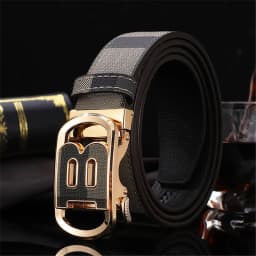 High Quality Leather Belt Men Luxury Brand Designer fashion Canvas Belts for Men Strap Male Metal Automatic Buckle Belt