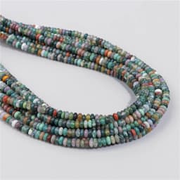2X4MM Natural Abacus Stone Beads Blue Green Pink Flat Rondelle Beads for Jewelry Making Bracelets Necklace Accessories Wholesale