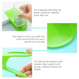Desktop Tea Accessories Coffee Mug Holder Clip Cup Cans Drink Folder Home Office Desk Table Organization