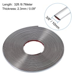 3M/5M Exterior Car Chrome Body Strip Bumper Auto Door Protective Moulding Styling Trim Sticker 6MM 8MM 10MM 12MM 15MM 20MM 30MM